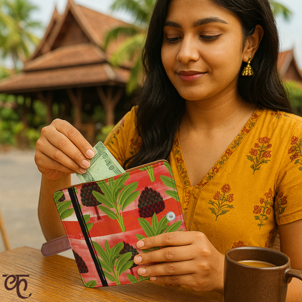 Travel Pouch Wallet | Tropical Contrast