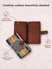 Passport Cover Wallet | Mandala Frame