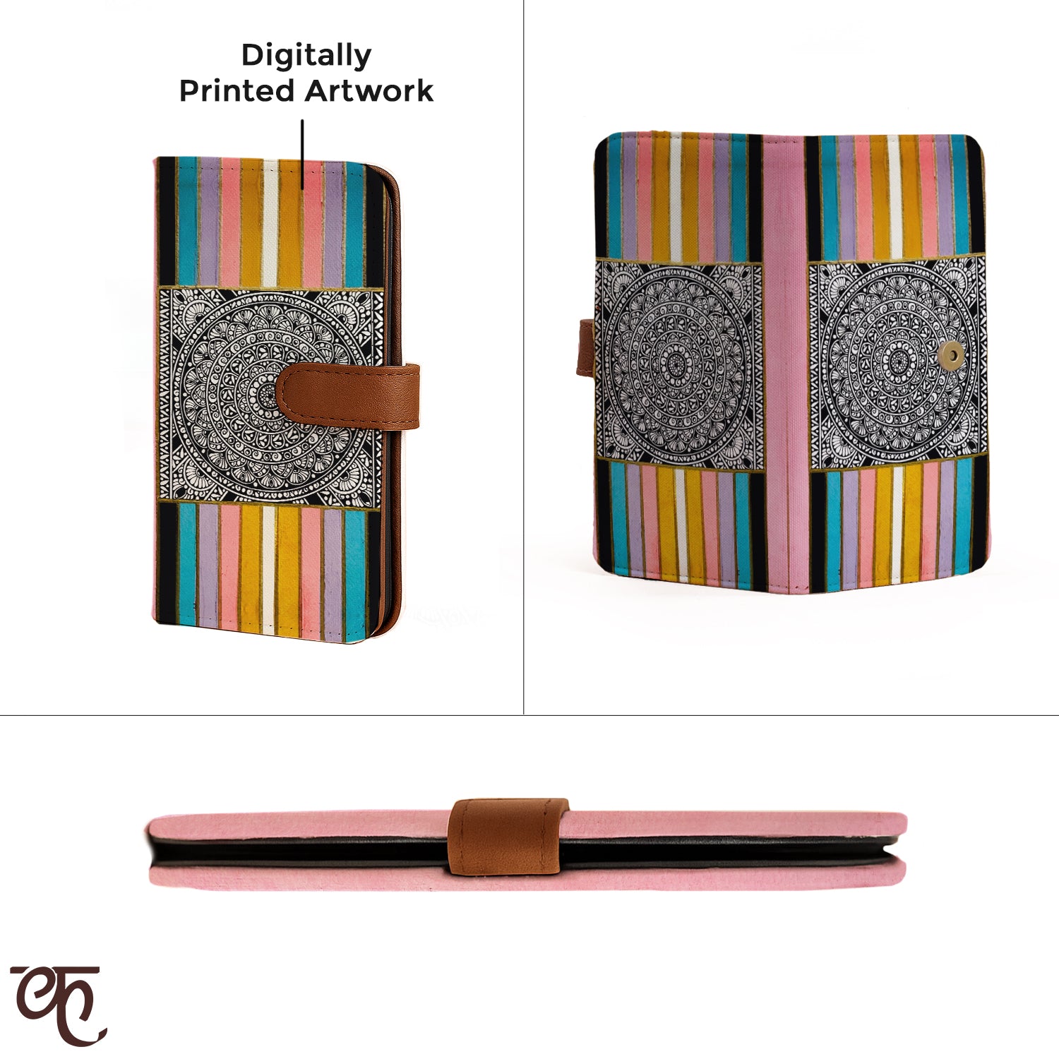 Passport Cover Wallet | Mandala Frame
