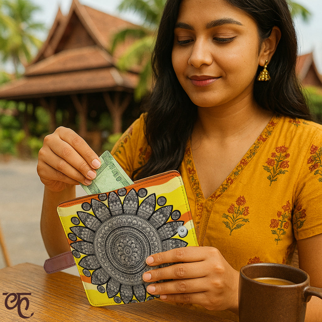 Travel Pouch Wallet | Yellow Hues