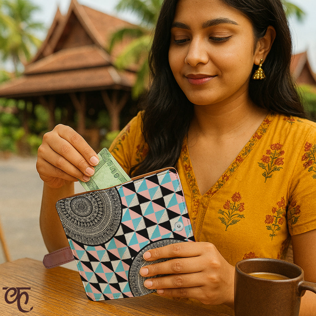 Passport Cover Wallet | Geometric Grace