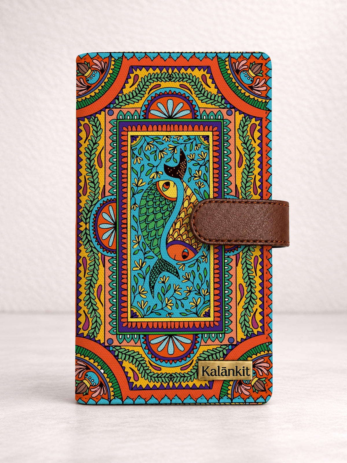 Passport Organizer | Tradition in Motion ( Modern Madhubani )
