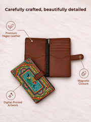 Passport Organizer | Tradition in Motion ( Modern Madhubani )