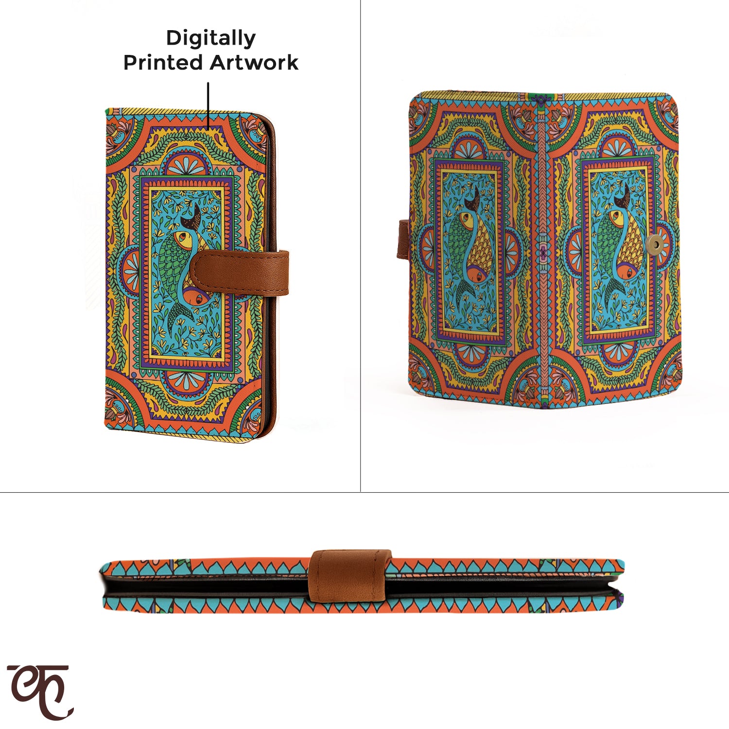 Passport Organizer | Tradition in Motion ( Modern Madhubani )