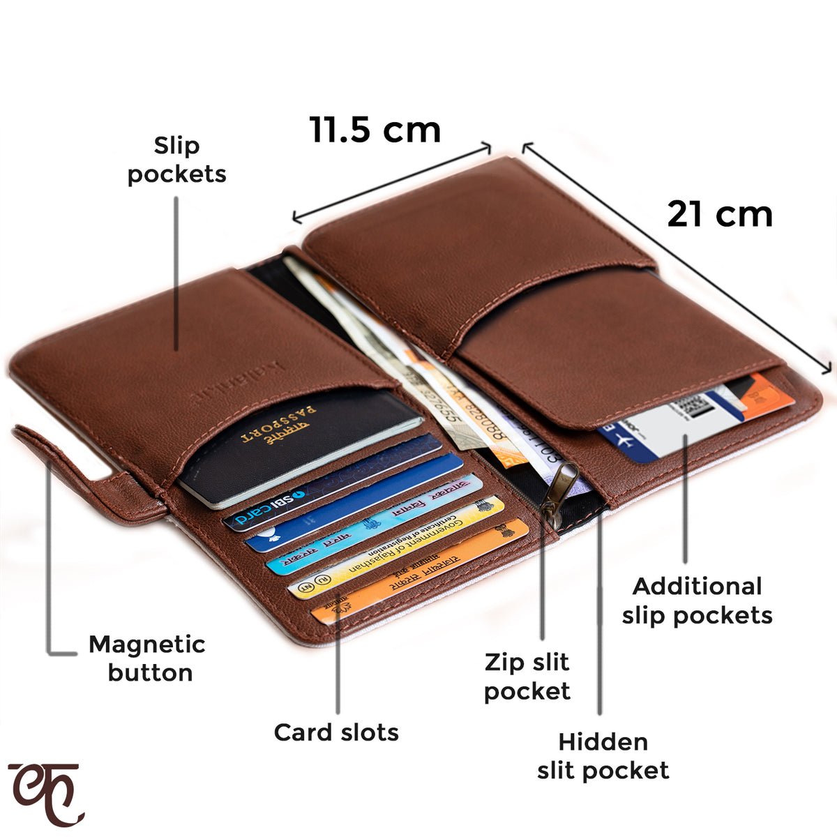Travel Wallet | Lovebirds on the lake