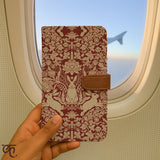 Passport Cover Wallet | Modern damask-Year of the Rabbit