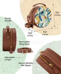 Leather Sling Bag | Nature by Perspective