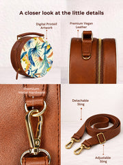 Leather Sling Bag | Nature by Perspective
