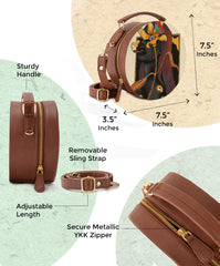 Stylish Crossbody Purse | Sunflowers & Cigars