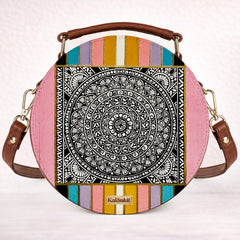 Leather Sling Bag | Mandala Frame