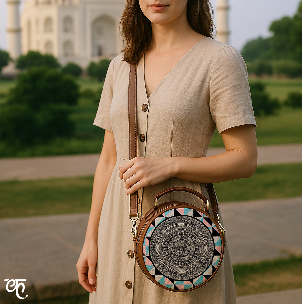Compact Sling Bag | Geometric Grace