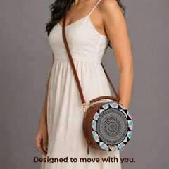 Compact Sling Bag | Geometric Grace