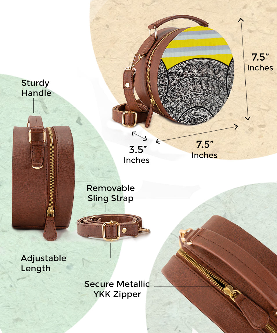 Vegan Leather Sling Bag | Layered Light
