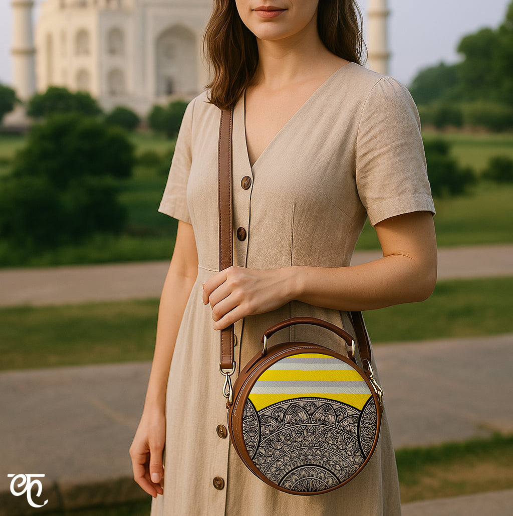 Vegan Leather Sling Bag | Layered Light