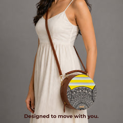 Vegan Leather Sling Bag | Layered Light