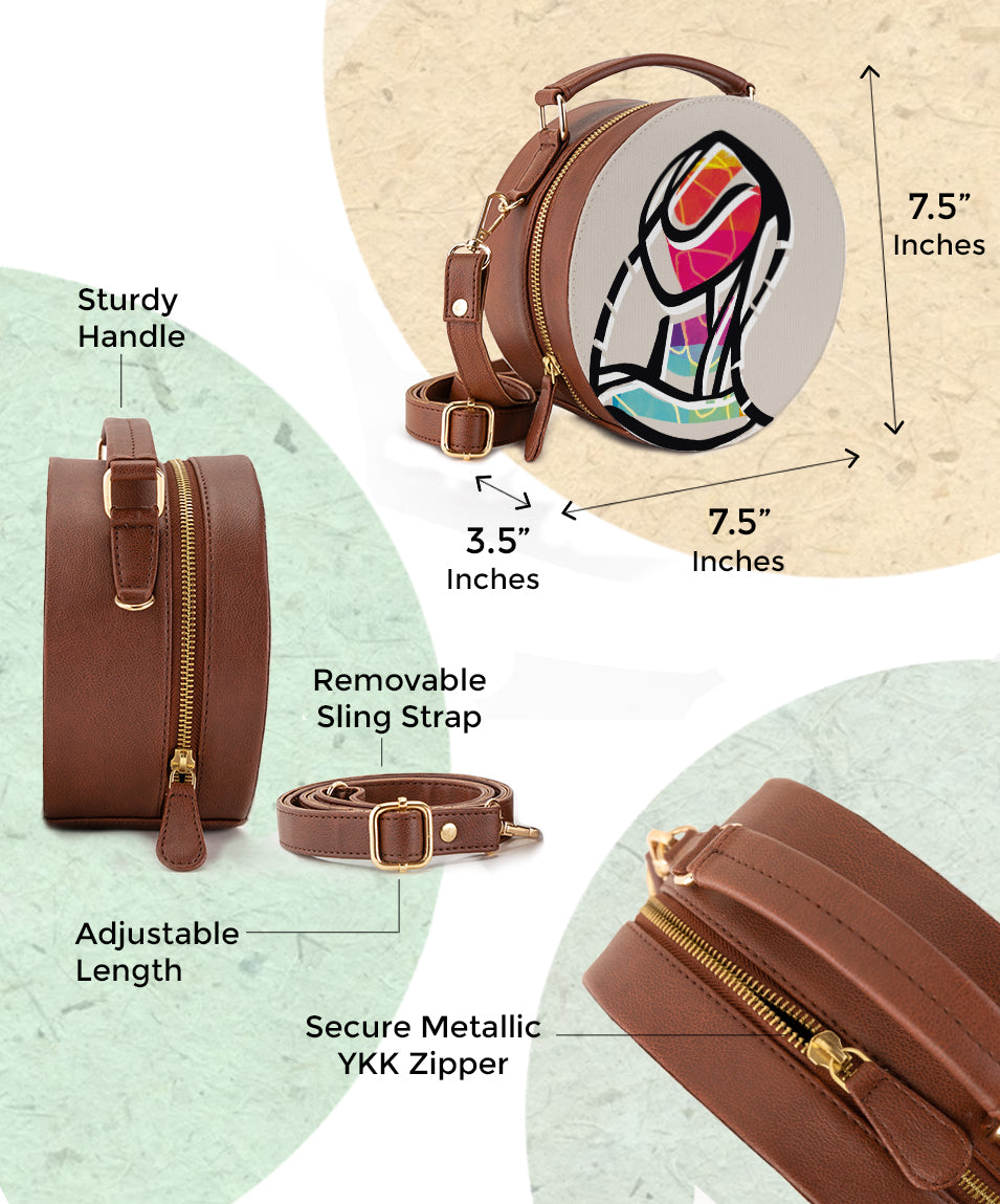 Vegan Leather Sling Bag | Solitude