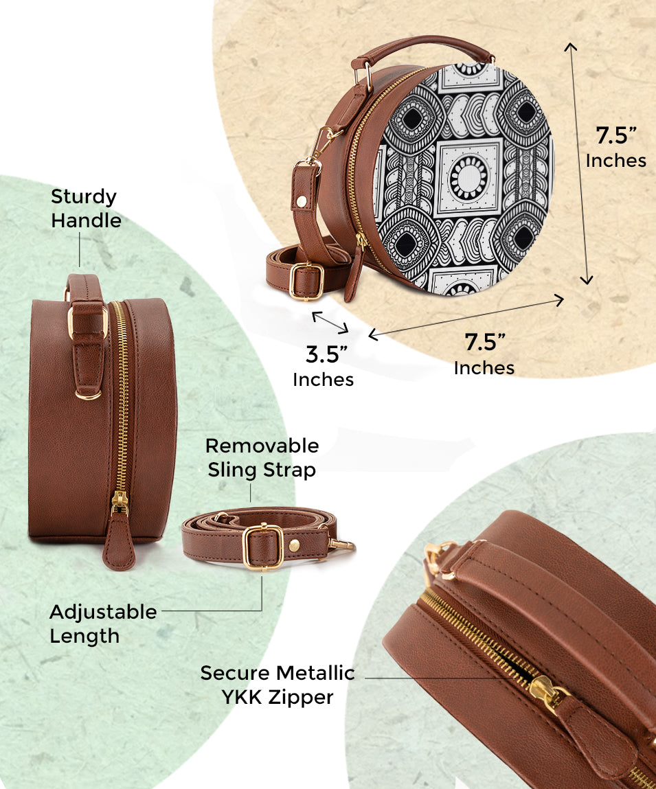 Vegan Leather Sling Bag | Rhythm of life