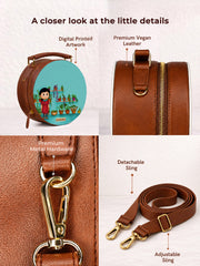 Vegan Leather Sling Bag | Duniya, a caring mother