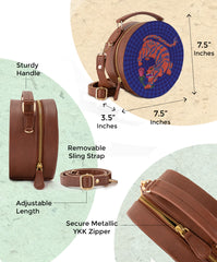 Compact Sling Bag | I Aroar You - Blue