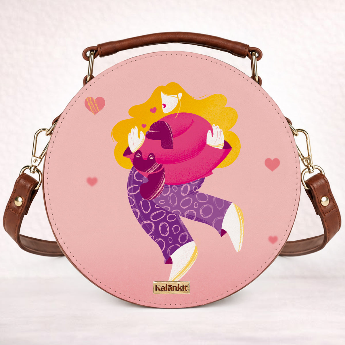 Leather Sling Bag | Hugs & Kisses
