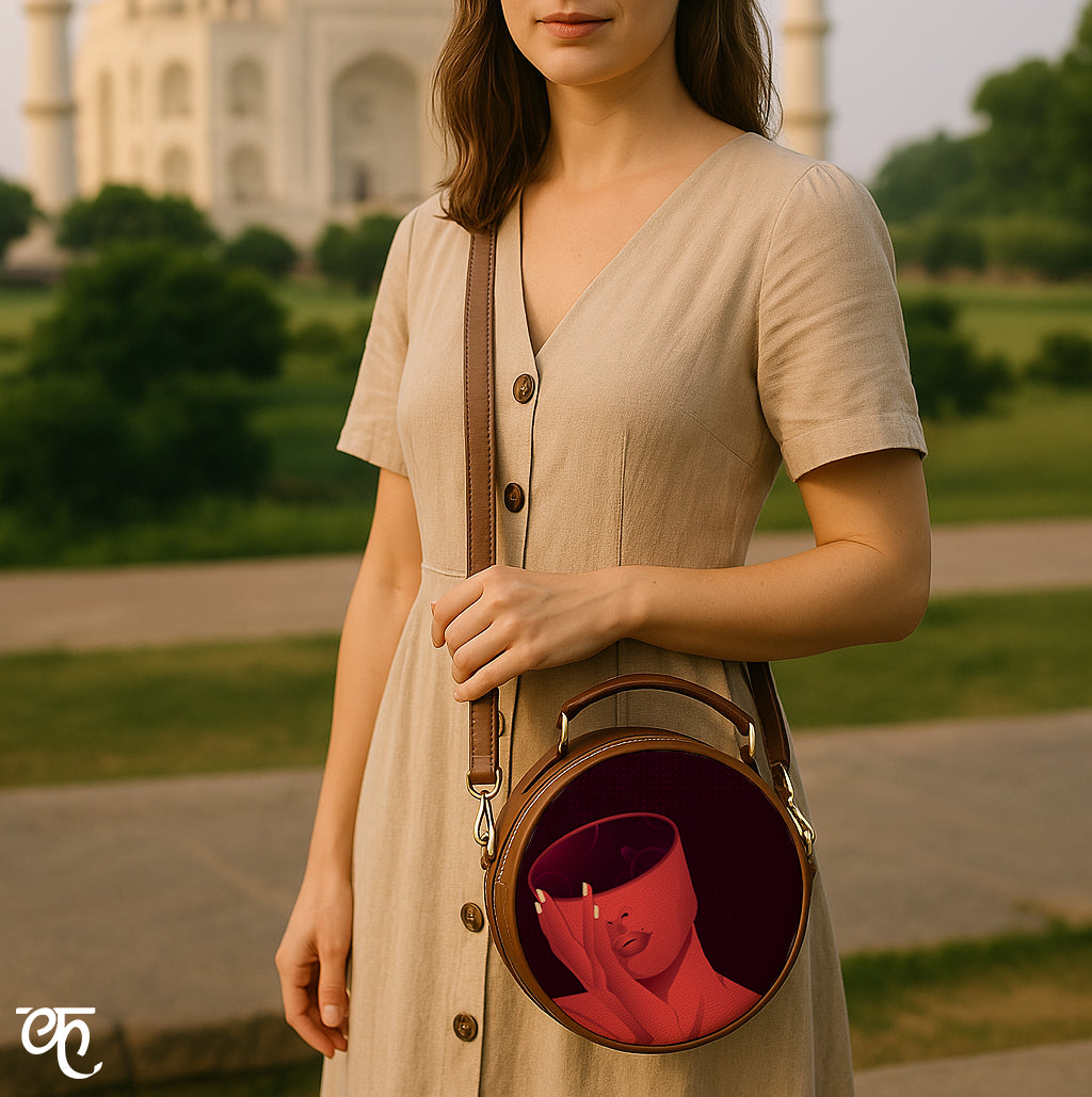 Vegan Leather Sling Bag | Million thoughts
