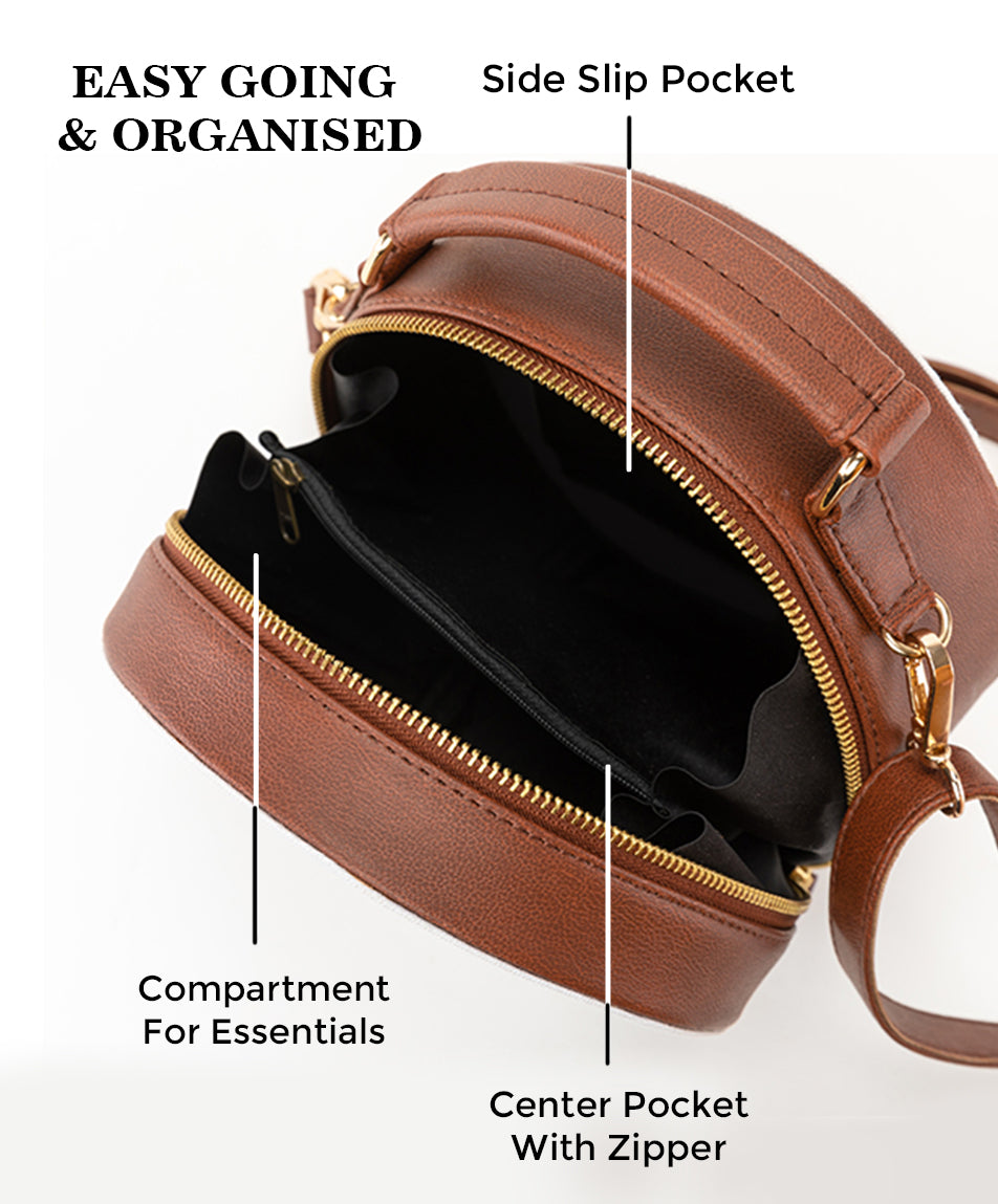 Vegan Leather Sling Bag | Rhythm of life