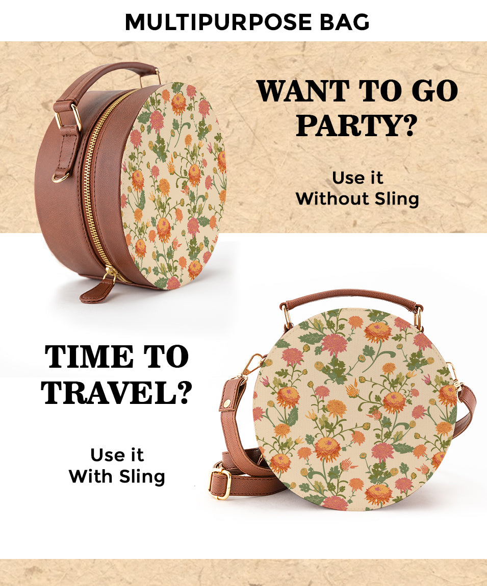 Leather Sling Bag | Autumn hues