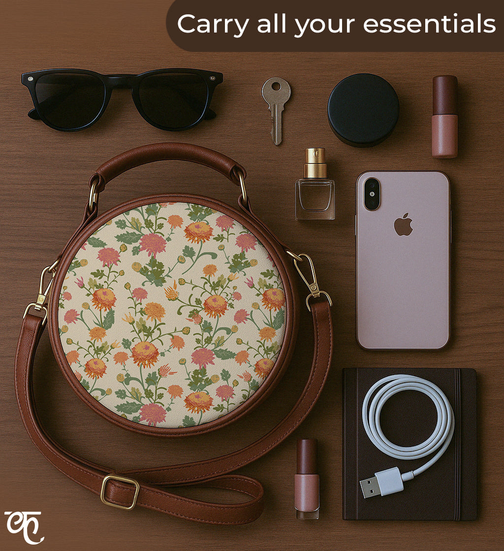 Leather Sling Bag | Autumn hues