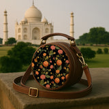 Vegan Leather Sling Bag | Golden Dusk