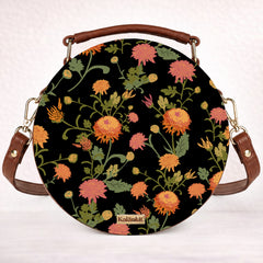 Vegan Leather Sling Bag | Golden Dusk