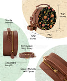 Vegan Leather Sling Bag | Golden Dusk