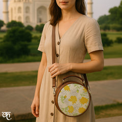 Vegan Leather Sling Bag | Chrysanthemum Garden