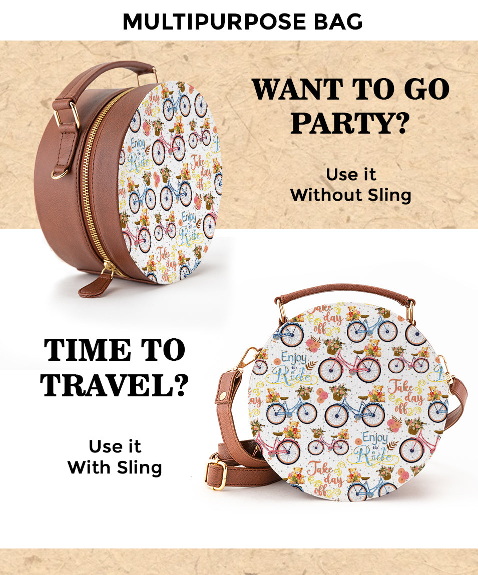 Round Sling Bag | Enjoy the Ride