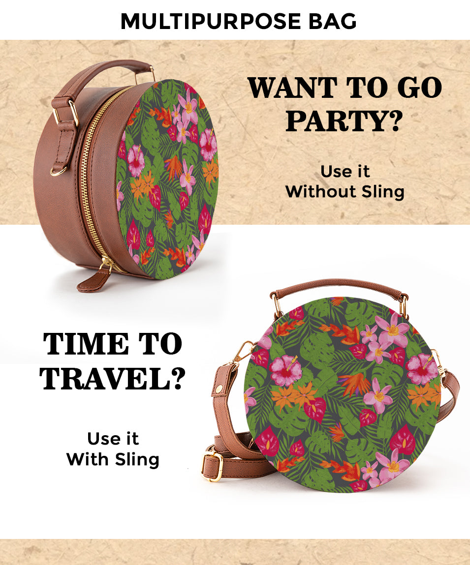 Compact Sling Bag | Tropical Paradise