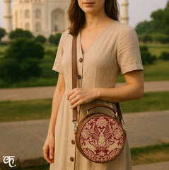Small Sling Bag | Modern damask-Year of the Rabbit