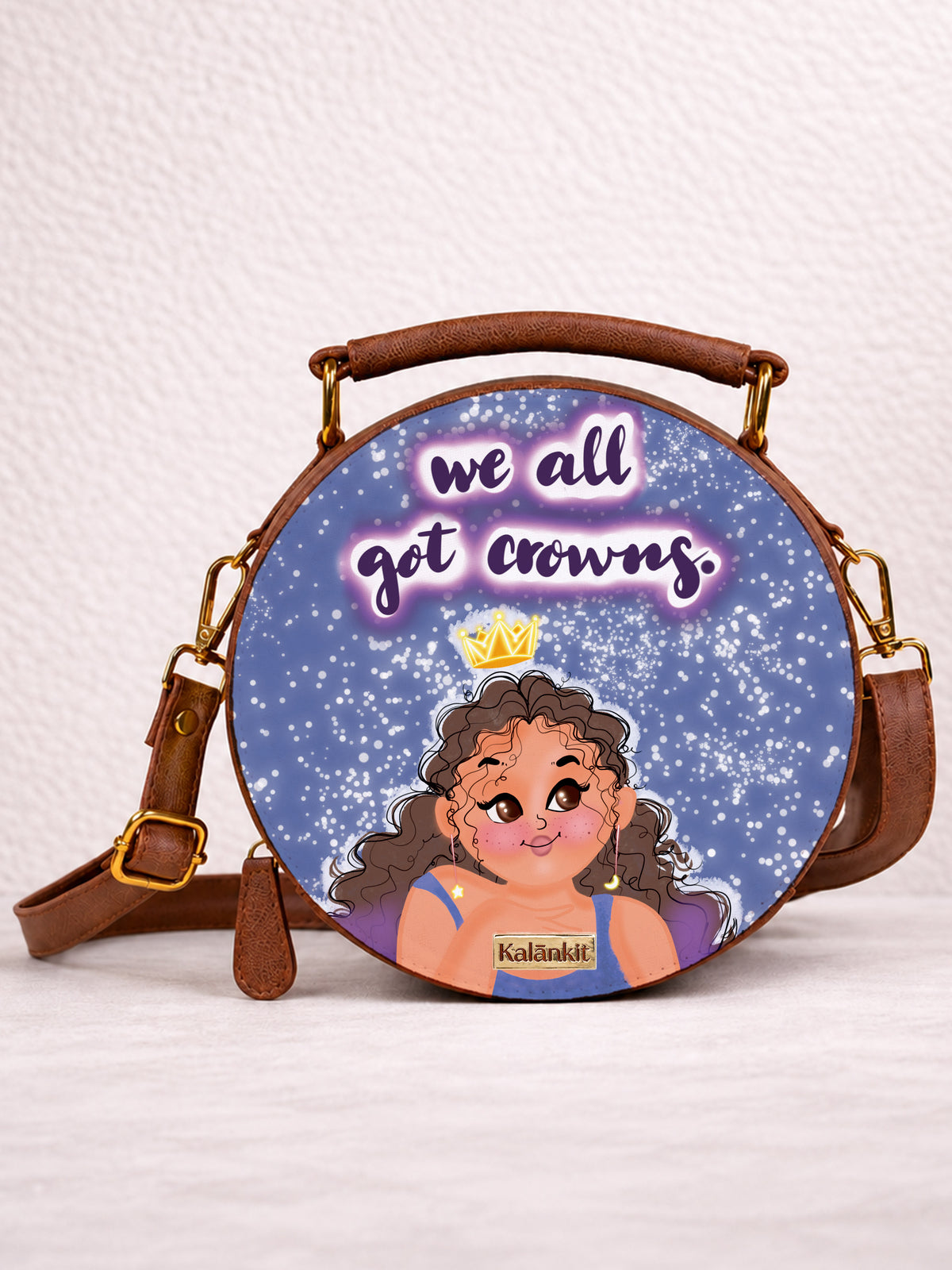 Round Sling Bag | Crowned in Confidence