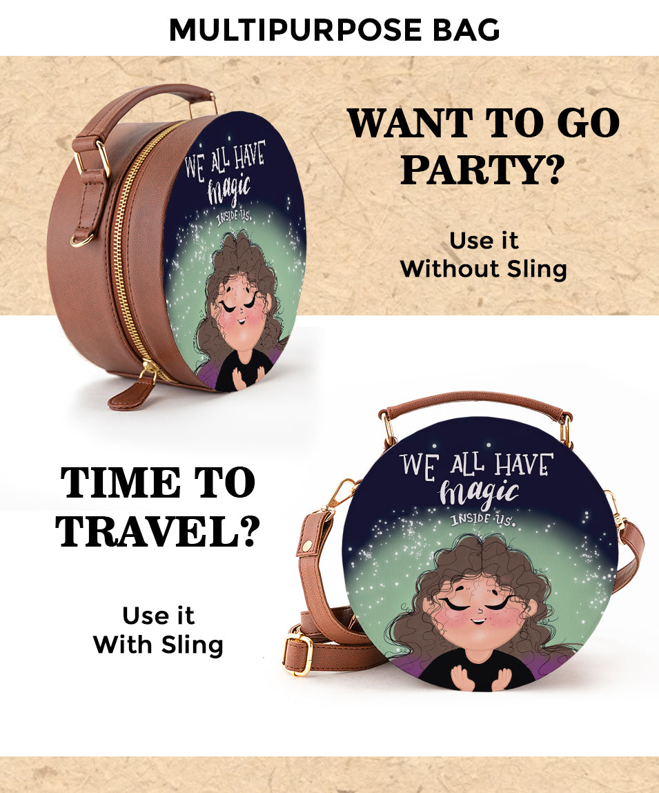Round Sling Bag | New beginnings
