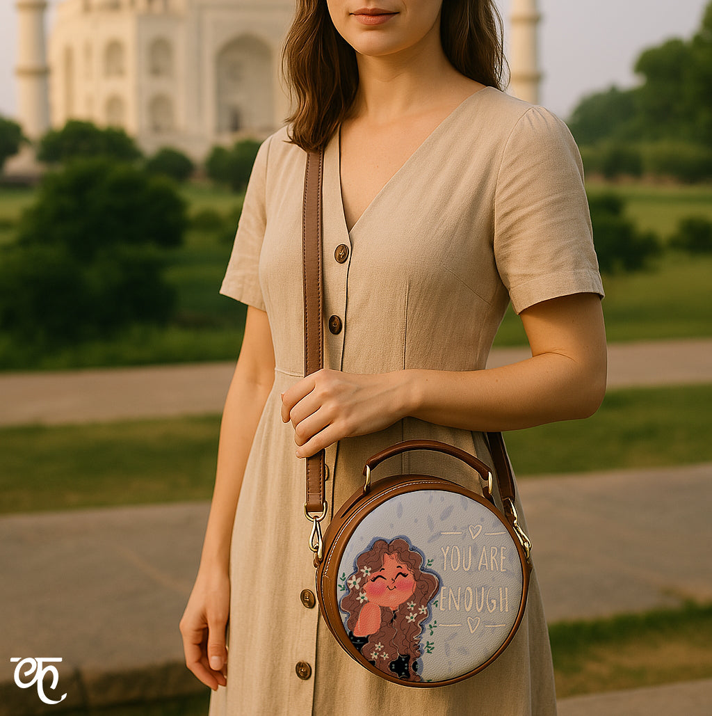 Vegan Leather Sling Bag | You are enough!