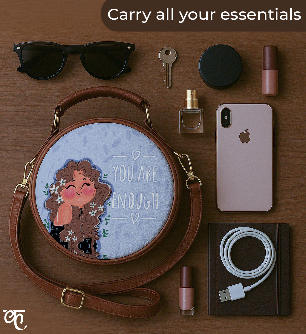Vegan Leather Sling Bag | You are enough!