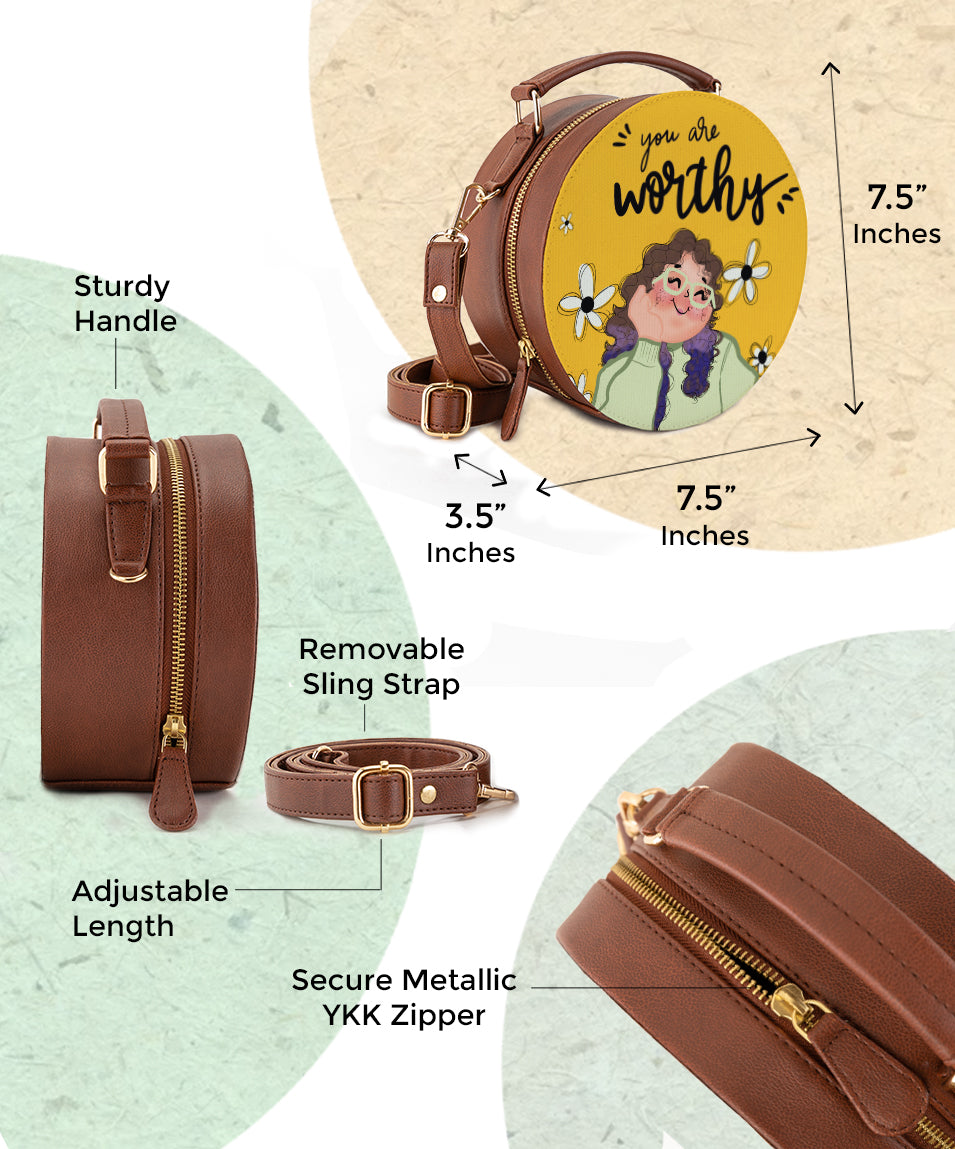 Compact Sling Bag | You Are Worthy