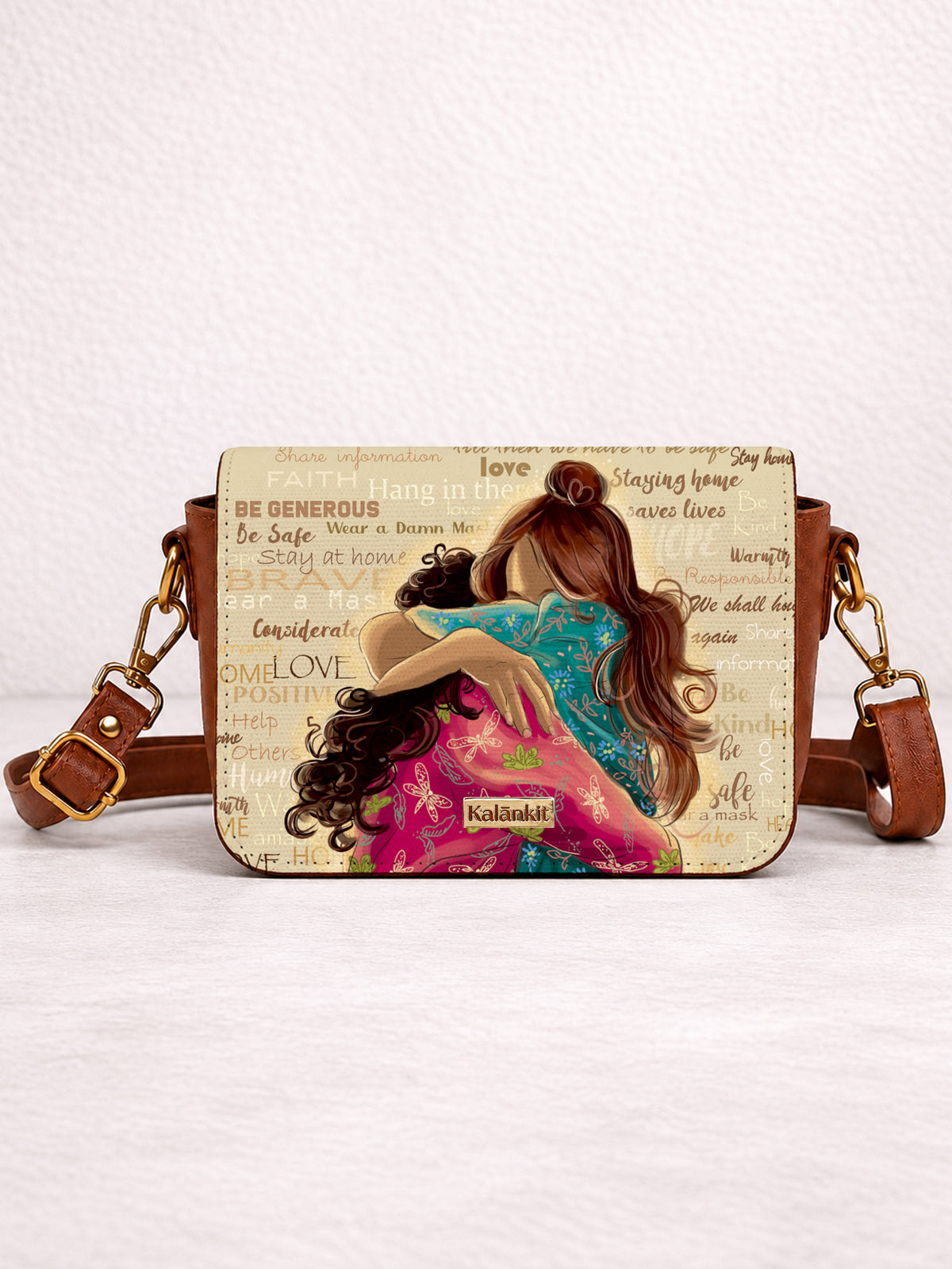 Vegan Leather Sling Bag | We Shall Hug Again