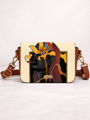 Leather Sling Bag | Sunflowers & Cigars