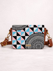Vegan Leather Sling Bag | Geometric Grace