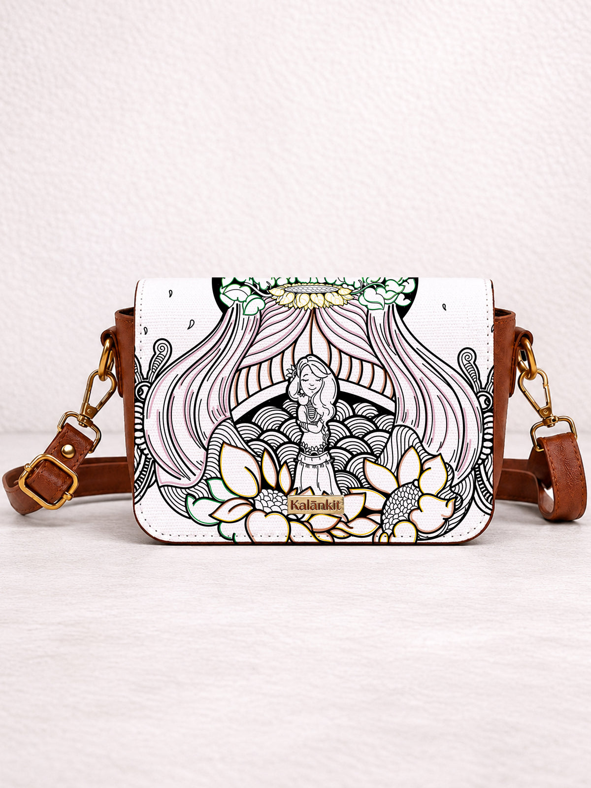 Rectangle Sling Bag | Sunflower power