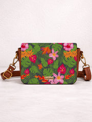 Vegan Leather Sling Bag | Tropical Paradise