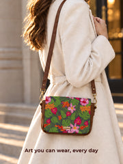 Vegan Leather Sling Bag | Tropical Paradise
