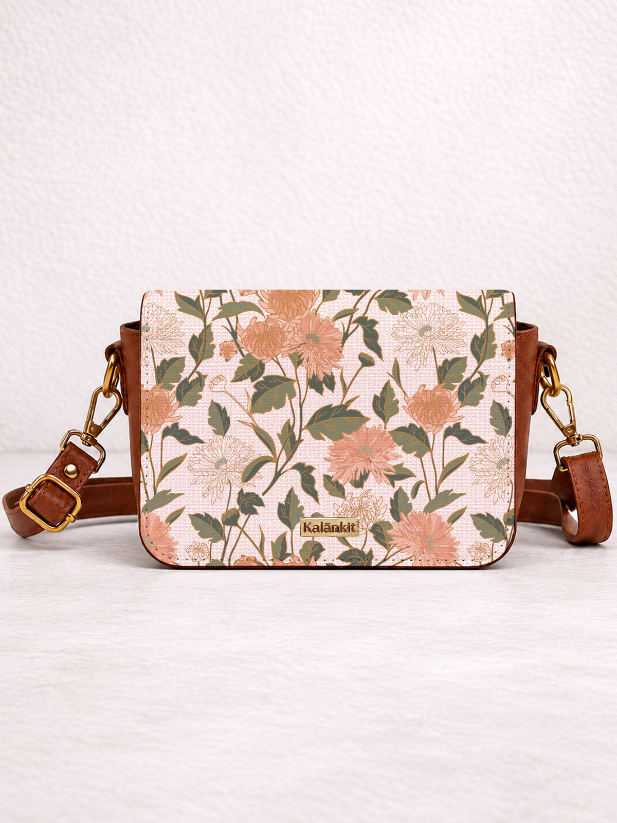 Vegan Leather Sling Bag | Petal Echoes