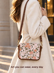 Vegan Leather Sling Bag | Petal Echoes