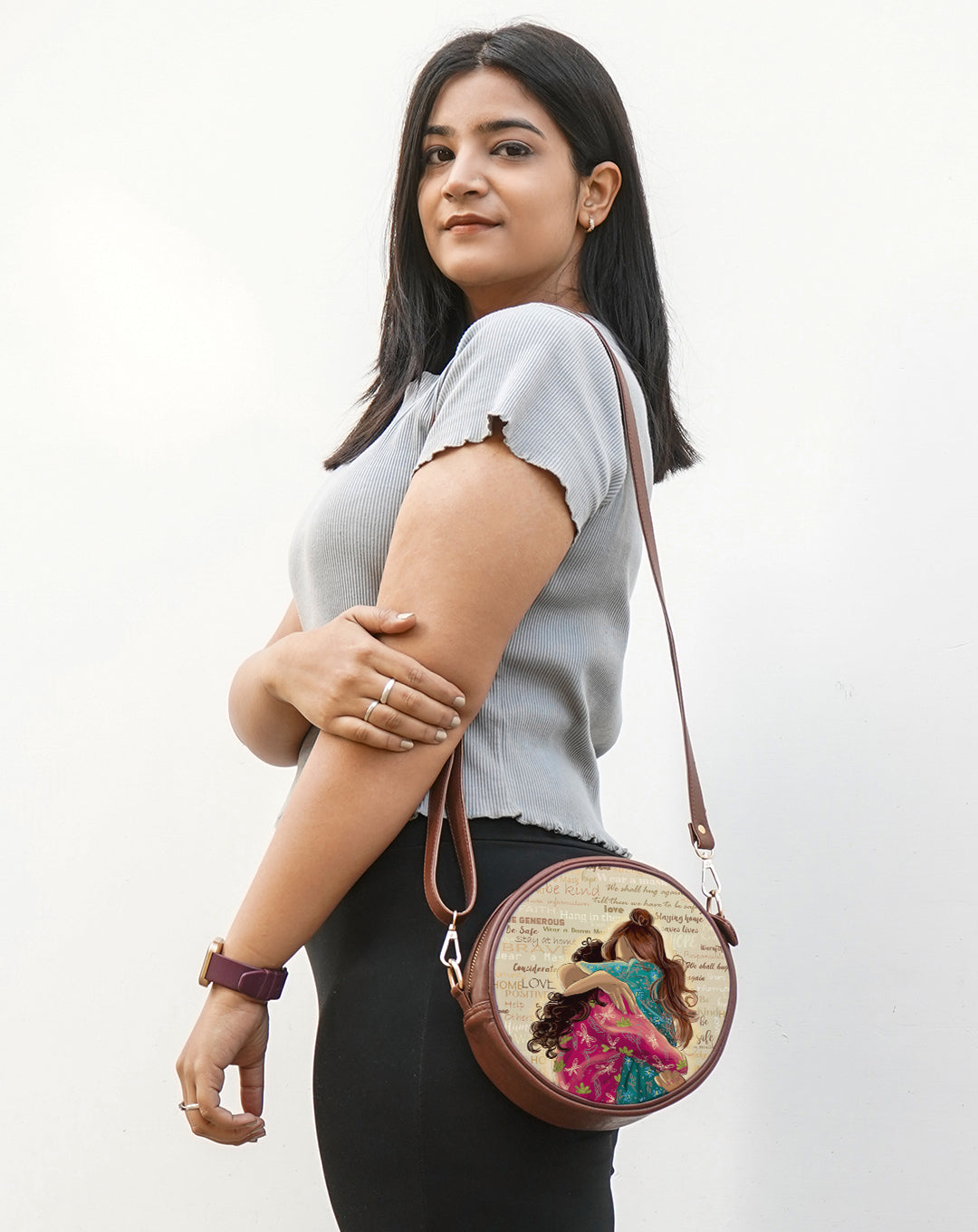 Circle Crossbody Bag | We Shall Hug Again