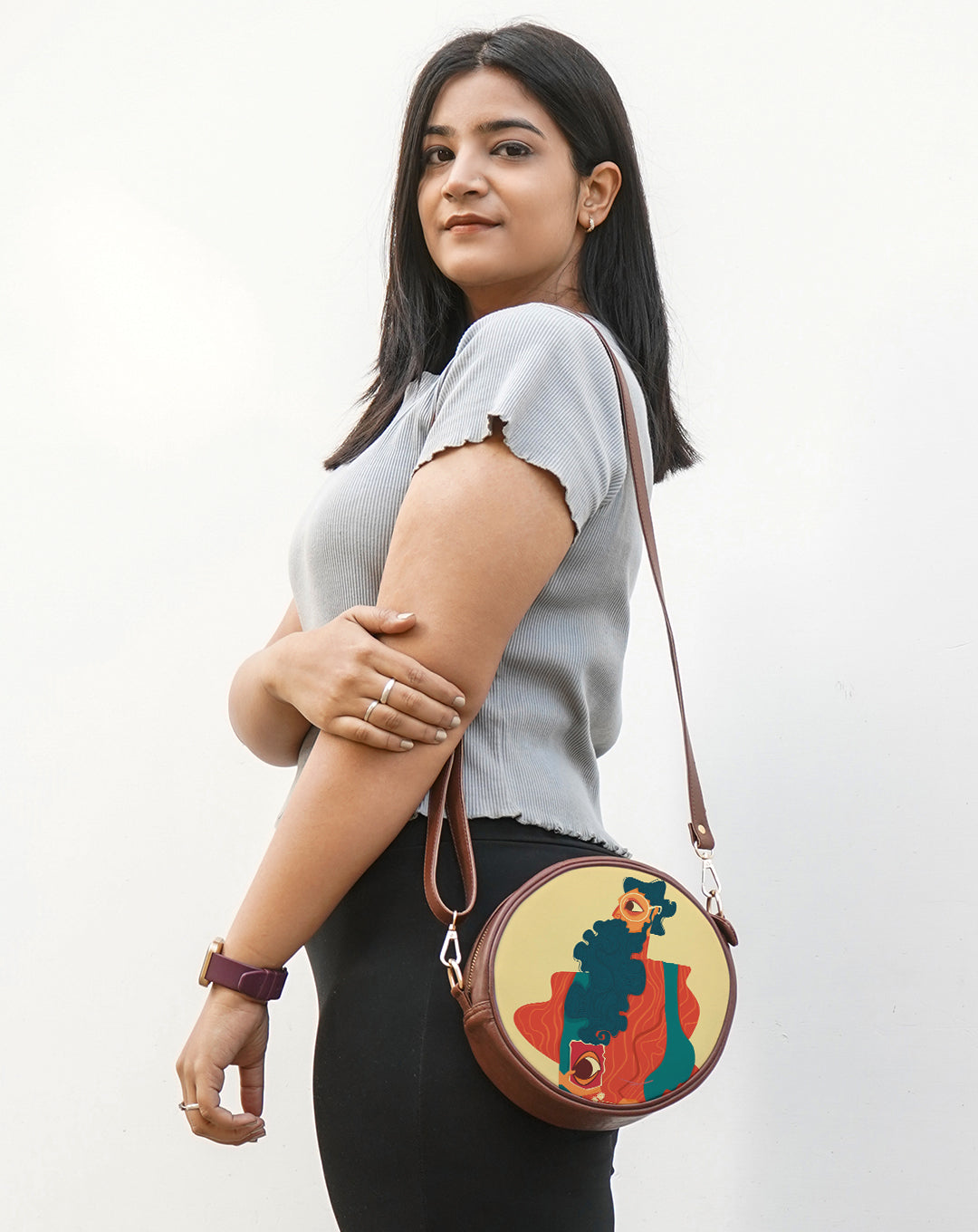 Round Sling Bag | The Watcher Within